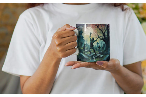 Mug Wrap Zombie Halloween Sublimation artnoy 