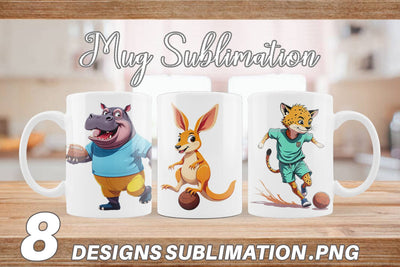 Mug Wrap Zoo Football Team Sublimation artnoy 
