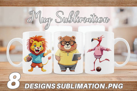 Mug Wrap Zoo Football Team Sublimation artnoy 