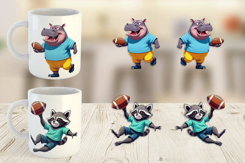 Mug Wrap Zoo Football Team Sublimation artnoy 