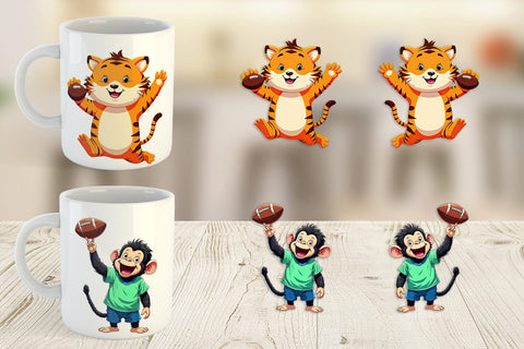 Mug Wrap Zoo Football Team Sublimation artnoy 