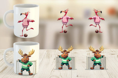 Mug Wrap Zoo Football Team Sublimation artnoy 