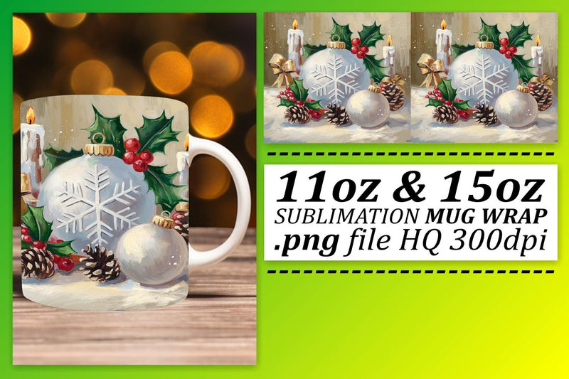 Mug wraps for every taste, personalize your drinks! , Christmas Sublimation afrosvg 