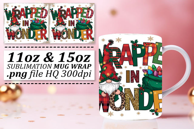 Mug wraps for every taste, personalize your drinks! , Gnomes Sublimation afrosvg 