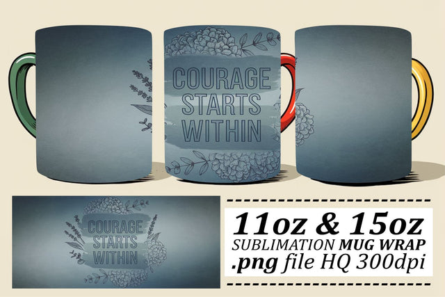 Mug wraps for every taste, personalize your drinks! , Quote Sublimation afrosvg 