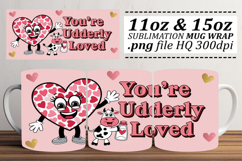 Mug wraps for every taste, personalize your drinks! , Valentines Sublimation afrosvg 