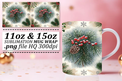 Mug wraps for special occasions, impress your friends! , Christmas Sublimation afrosvg 