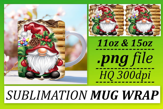 Mug wraps for special occasions, impress your friends! , Gnomes Sublimation afrosvg 
