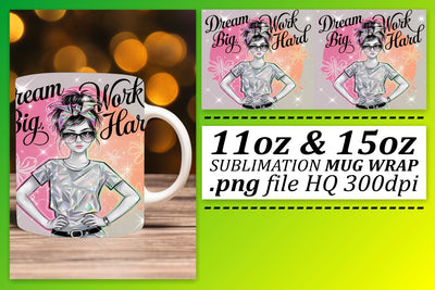 Mug wraps for sublimation, create beautiful drinkware! , Woman Sublimation afrosvg 