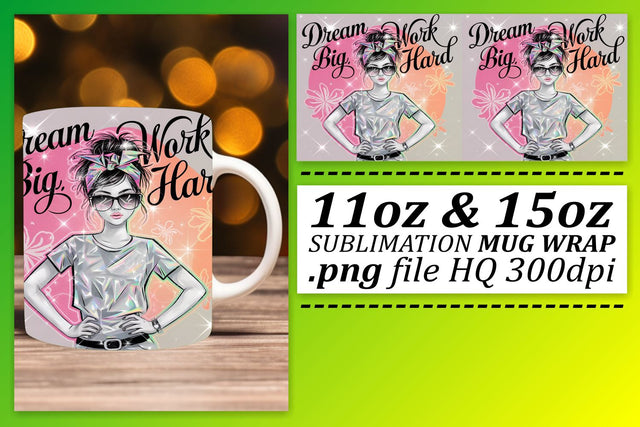 Mug wraps for sublimation, create beautiful drinkware! , Woman Sublimation afrosvg 