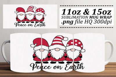 Mug wraps for sublimation, create beautiful drinkware! , Xmas Sublimation afrosvg 