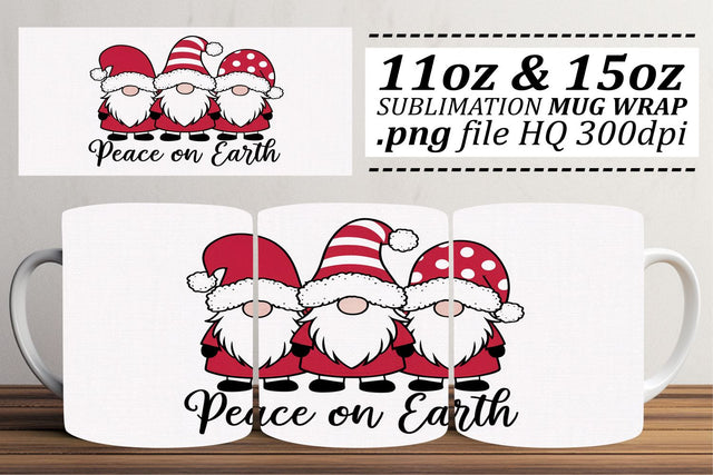 Mug wraps for sublimation, create beautiful drinkware! , Xmas Sublimation afrosvg 
