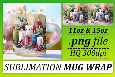 Mug wraps for sublimation, elevate your creativity! , Christmas Sublimation afrosvg 