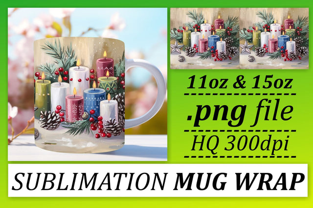 Mug wraps for sublimation, elevate your creativity! , Christmas Sublimation afrosvg 