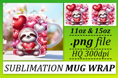 Mug wraps for sublimation, elevate your creativity! , Valentines Sublimation afrosvg 