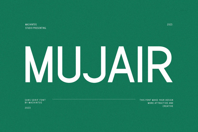 Mujair - Modern Sans Serif Font studioalmeera 