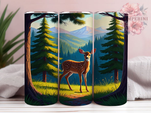 Mule Deer Tumbler, Mountain Decor, Wildlife Drinkware, Sublimation PNG, 20oz Tumbler, Outdoor Gift, Nature Lover, Rustic Cabin Decor Sublimation Li Zamperini 