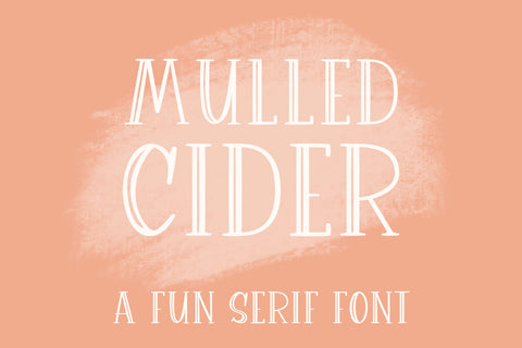 Mulled Cider, Cute Handwritten Font for Cricut, Lined Serif Handwriting Font Designing Digitals 