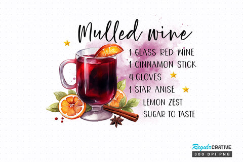Mulled wine PNG design Sublimation Regulrcrative 