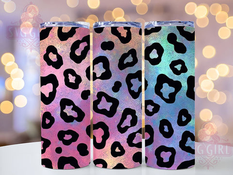 Multi Color Tie Dye Tumbler Wrap, Leopard Print Tumbler, 20oz Sublimation, Colorful Leopard Design, Trendy Drinkware, Tie Dye Leopard Wrap, Stylish Tumbler Design Sublimation SvggirlplusArt 