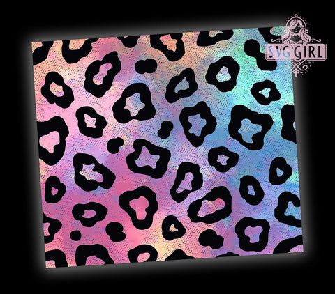 Multi Color Tie Dye Tumbler Wrap, Leopard Print Tumbler, 20oz Sublimation, Colorful Leopard Design, Trendy Drinkware, Tie Dye Leopard Wrap, Stylish Tumbler Design Sublimation SvggirlplusArt 