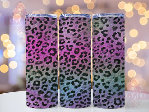 Multi Color Tie Dye Tumbler Wrap, Leopard Print Tumbler, 20oz Sublimation, Colorful Leopard Design, Trendy Drinkware, Tie Dye Leopard Wrap, Stylish Tumbler Design Sublimation SvggirlplusArt 