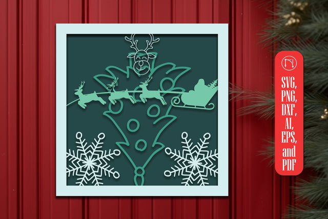 Multi-Layer Christmas SVG Decor files SVG MD JOYNAL ABDIN 