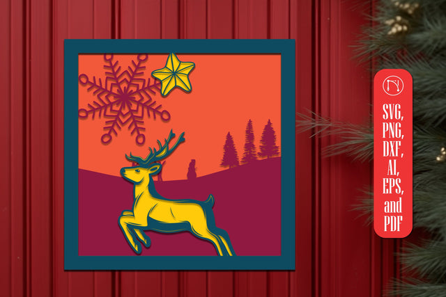 Multi-Layer Christmas SVG Decor files SVG MD JOYNAL ABDIN 