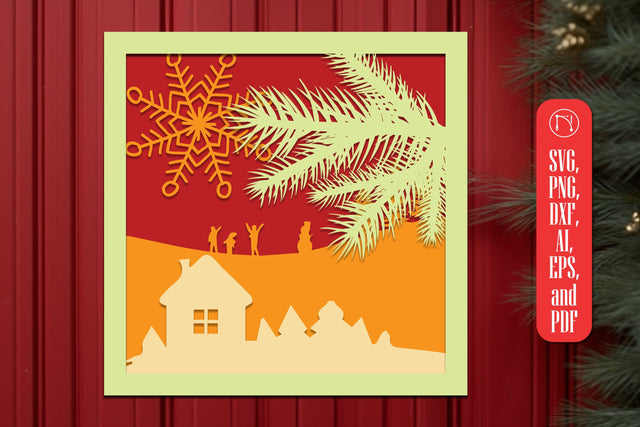 Multi-Layer Christmas SVG Decor files SVG MD JOYNAL ABDIN 