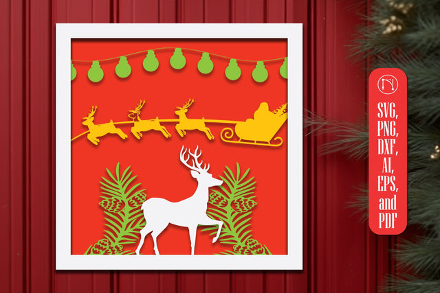 Multi-Layer Christmas SVG Decor files SVG MD JOYNAL ABDIN 