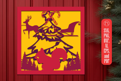 Multi-Layer Christmas SVG Decor files SVG MD JOYNAL ABDIN 