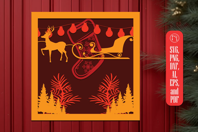 Multi-Layer Christmas SVG Decor files SVG MD JOYNAL ABDIN 