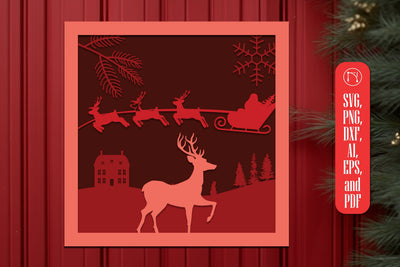 Multi-Layer Christmas SVG Decor files SVG MD JOYNAL ABDIN 