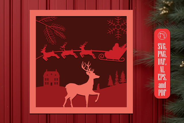 Multi-Layer Christmas SVG Decor files SVG MD JOYNAL ABDIN 