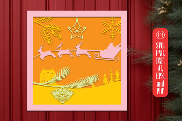 Multi-Layer Christmas SVG Decor files SVG MD JOYNAL ABDIN 