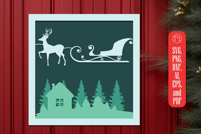 Multi-Layer Christmas SVG Decor files SVG MD JOYNAL ABDIN 