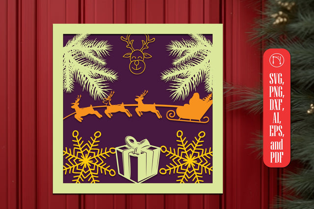 Multi-Layer Christmas SVG Decor files SVG MD JOYNAL ABDIN 