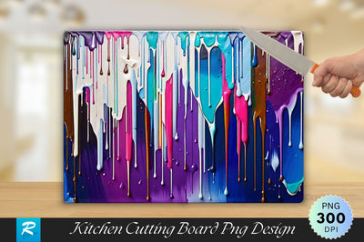 Multicolor Old Cutting Board Sublimation Regulrcrative 