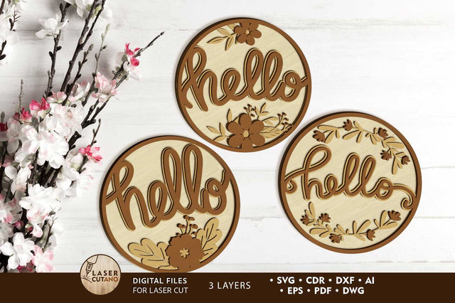 Multilayer Decorative Wall Panels Bundle SVG LaserCutano 