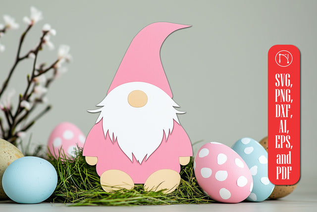 Multilayer Easter Gnome SVG Cut File SVG MD JOYNAL ABDIN 