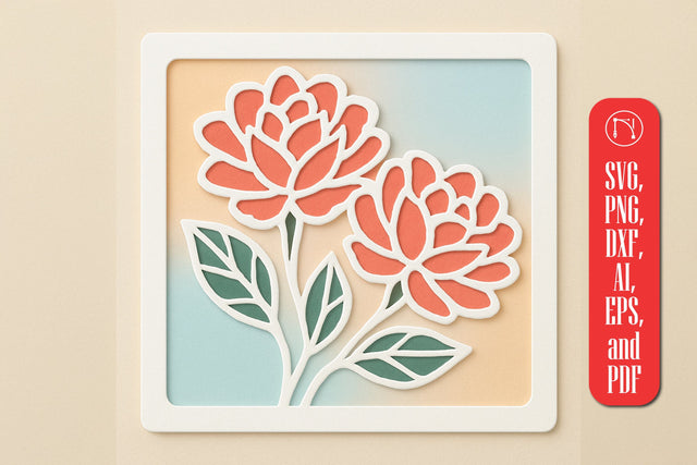 Multilayer Floral Decor SVG cut file SVG MD JOYNAL ABDIN 