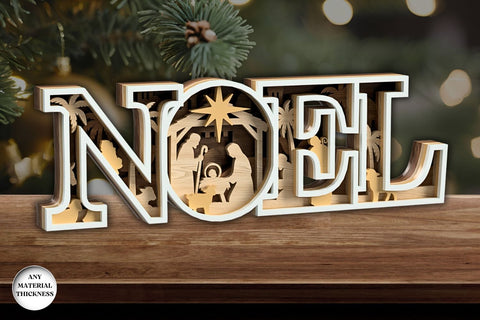 Multilayer Noel Nativity Scene Laser Cut SVG SvgOcean 