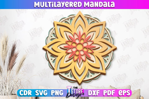 Multilayered Mandala Bundle | Detailed Mandala Design | Wall Art | CNC Files SVG The T Store Design 