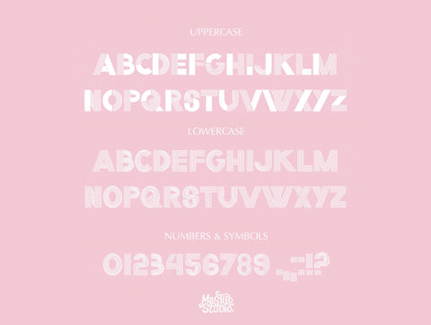 Multiline Retro Font - Stardust, Handwritten font Font Mastilo Designs 