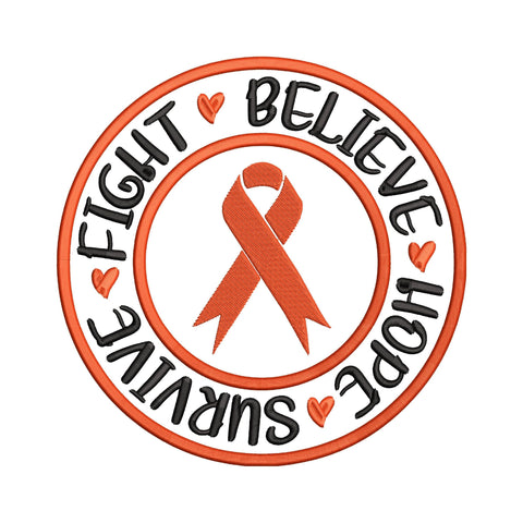 Multiple Sclerosis Embroidery Designs Bundle, MS Awareness Embroidery Files, Orange Ribbon Embroidery, Inspirational MS Quotes Embroidery/Applique DESIGNS HappyDesignStudio 