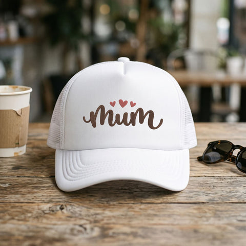Mum Embroidery Design – Cute Script Mum with Hearts Mother's Day Machine Embroidery File Embroidery/Applique DESIGNS PatternFeed8 