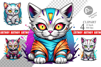 Mummy Kitty Clipart Sublimation artnoy 