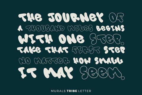 Murals Tribe Letter - 3d Layered Display Font Graffiti Look Font Mozzatype 