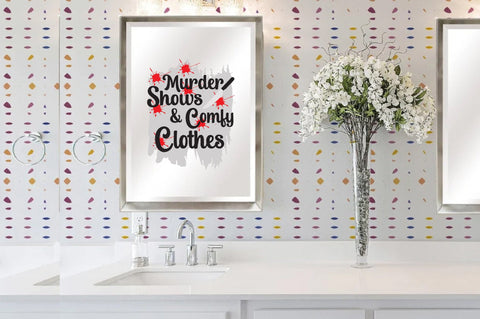 Murder Shows & Comfy Clothes Sublimation Design Download PNG Sublimation Jagonath Roy 