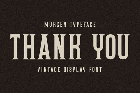 Murgen - Vintage Font Font Masyafi Studio 